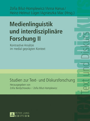 cover image of Medienlinguistik und interdisziplinäre Forschung II